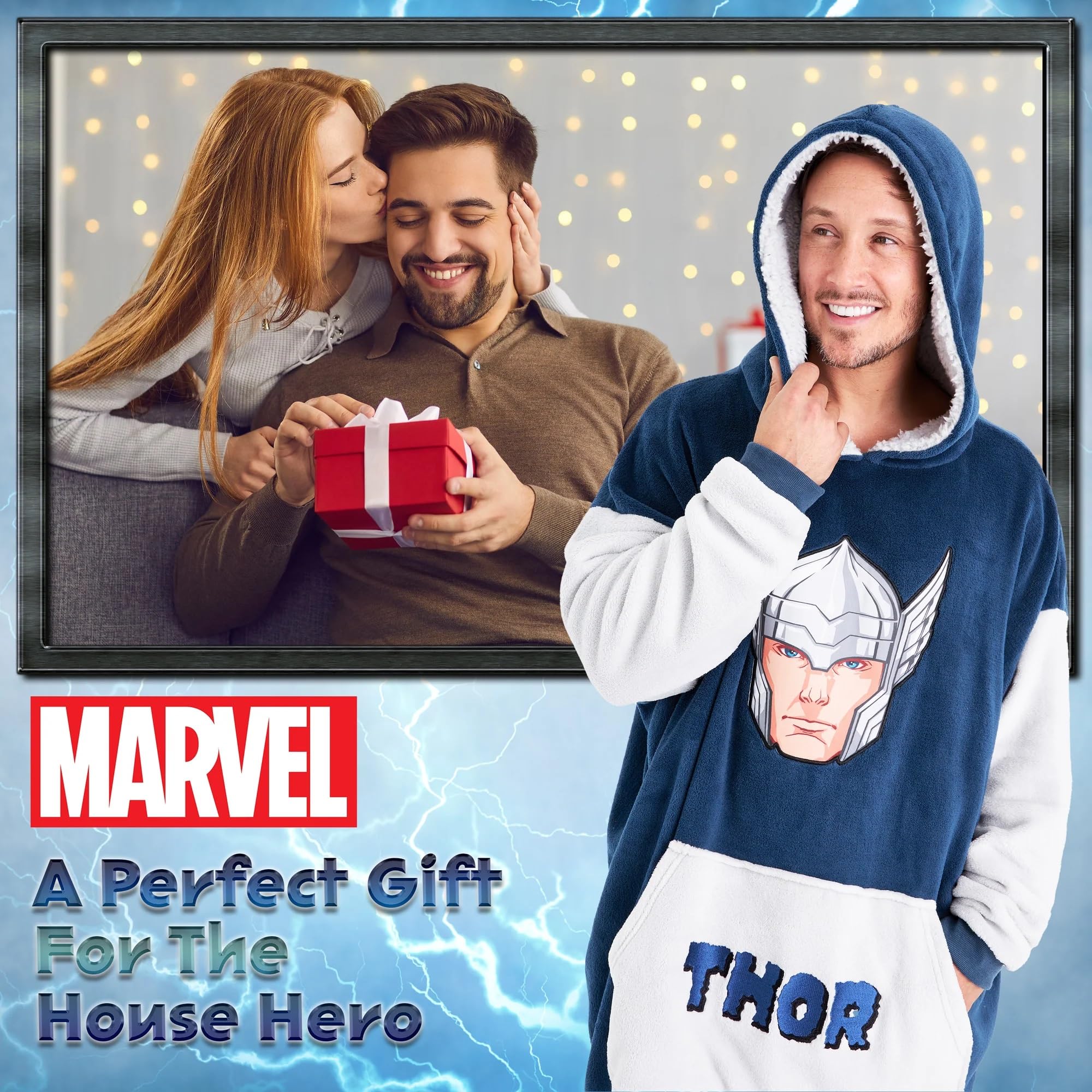 Marvel Felpa Uomo con Cappuccio Felpe Oversize Uomo in Pile Supereroi Avengers Captain America