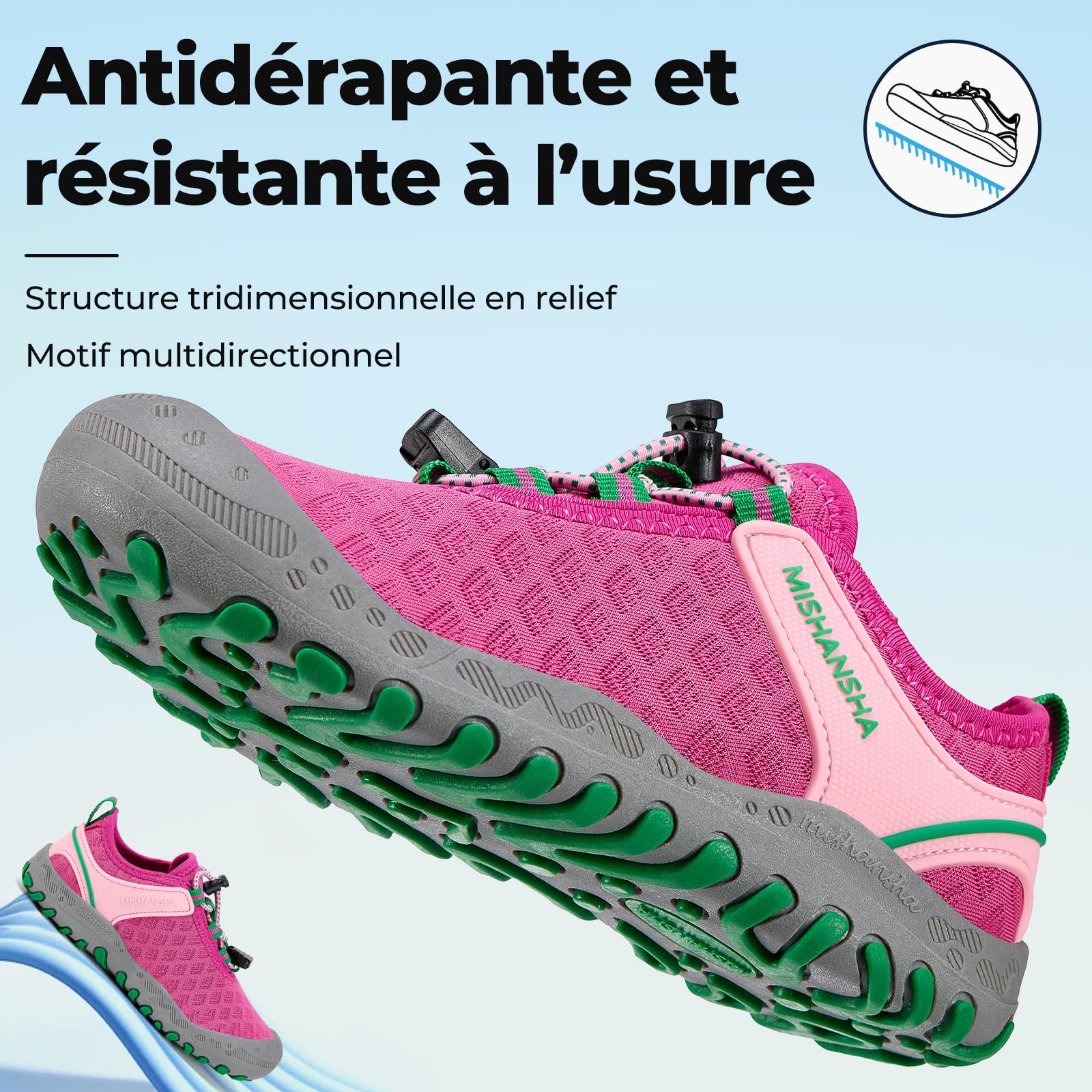 Mishansha Baskets Enfant Antidérapantes, Chaussures de Sport Outdoor Légères et Respirantes pour Randonnée Légère Tailles 24-38