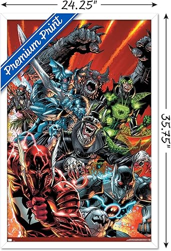 Miniatura 64 de Trends International DC Comics The Batman Who Laughs - Póster de pared grupal, 22.375 x 34 pulgadas, versión enmarcada en negro Versión enmarcada