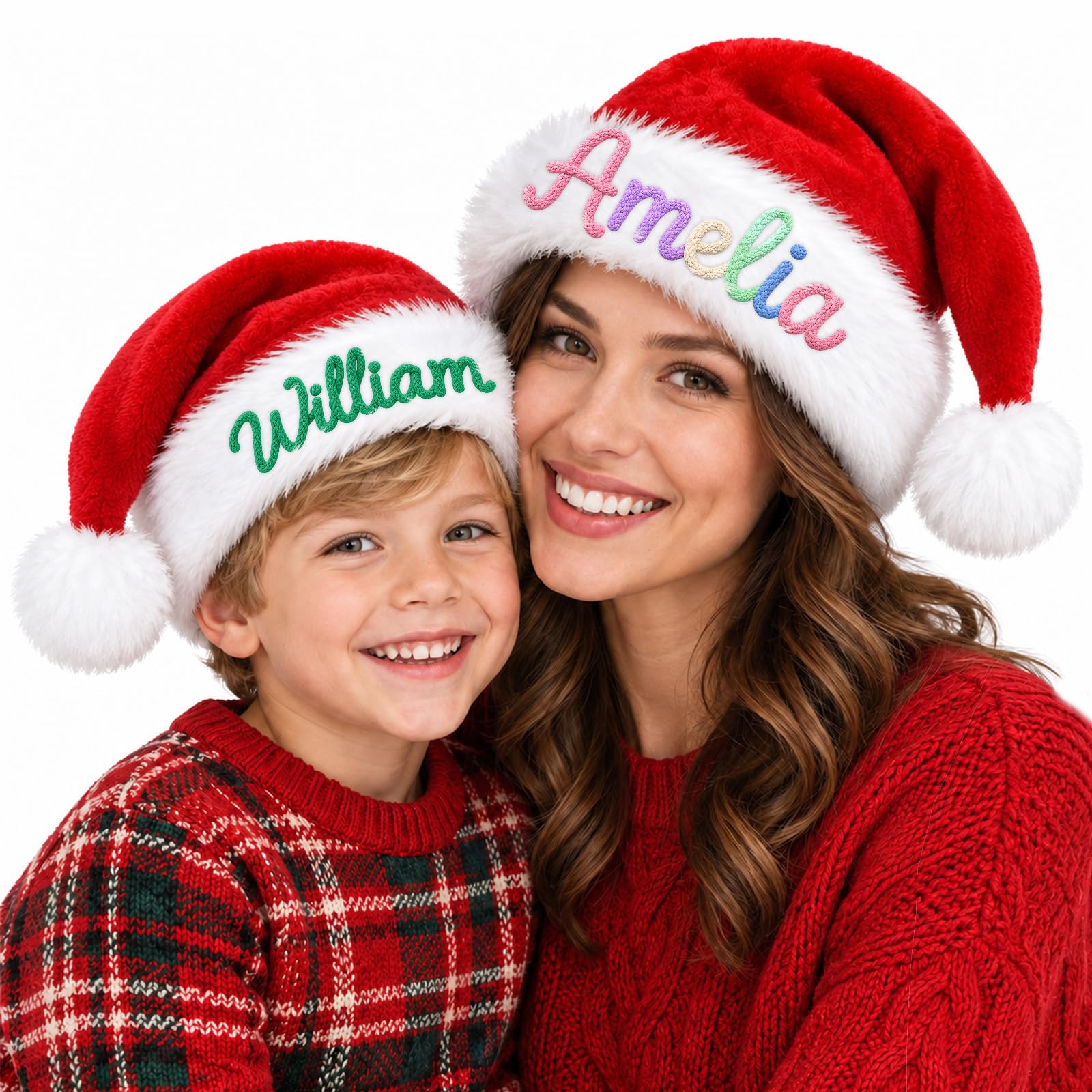 Custom Santa Hat for Adult Kids Personalized Gift Christmas Hats