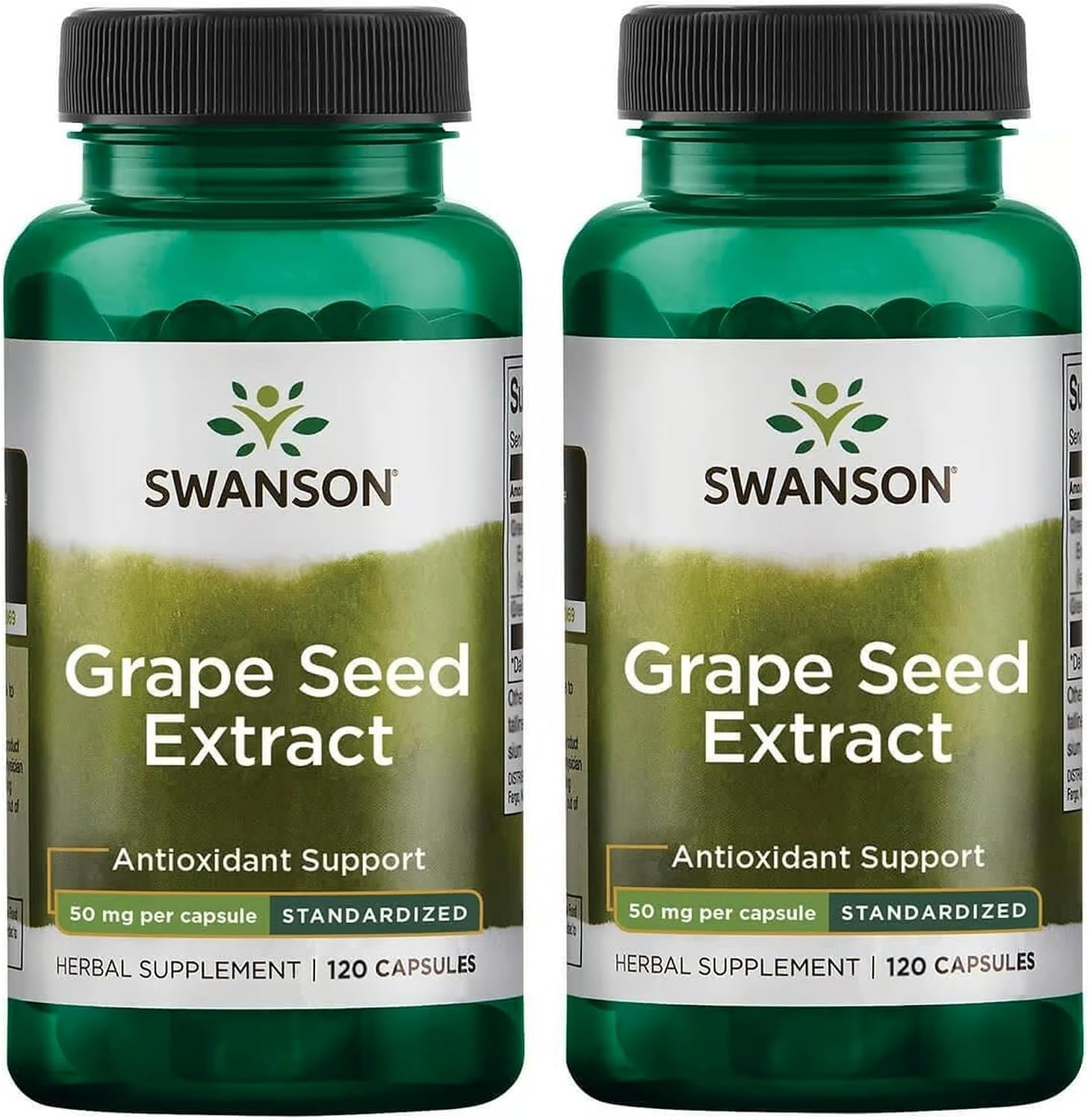 Swanson Grape Seed Extract (Standardized) 50 Milligrams 120 Capsules