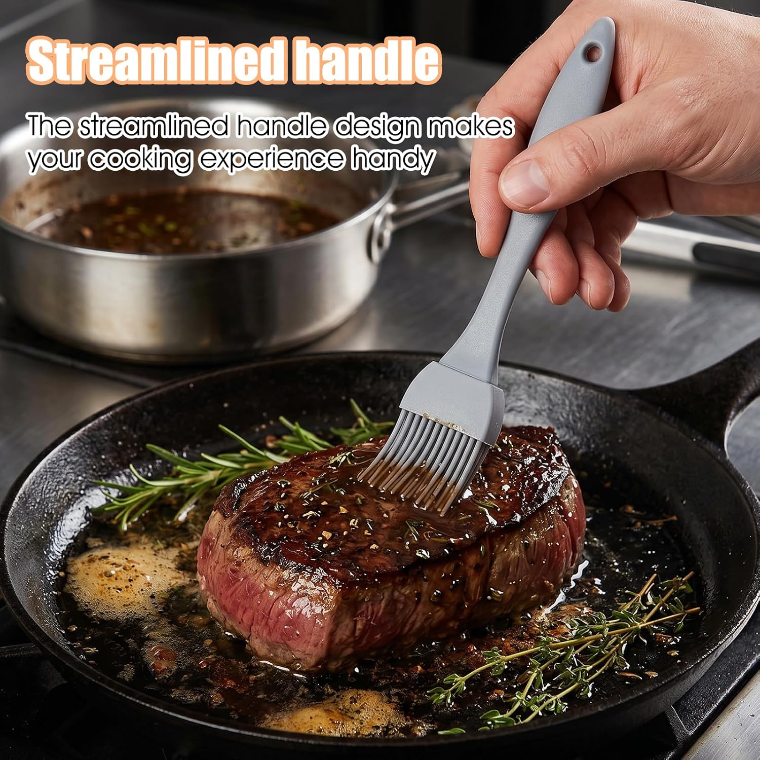 8pcs Silicone Basting Brush for Grilling,Cooking Brushes for Food