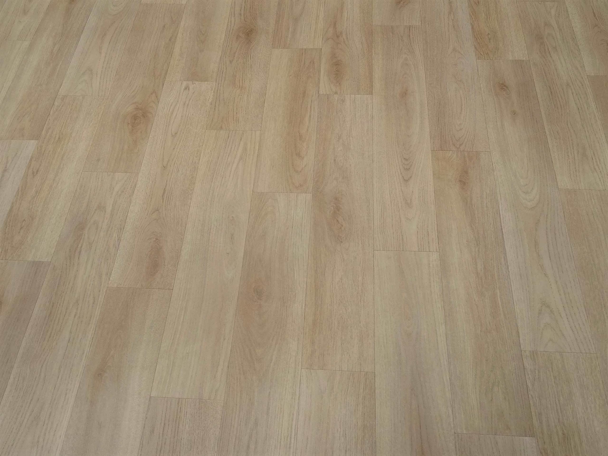 Pavimenti in PVC in stile legno semplice, chiaro, Taglio (4m di larghezza / 10m di lunghezza)
