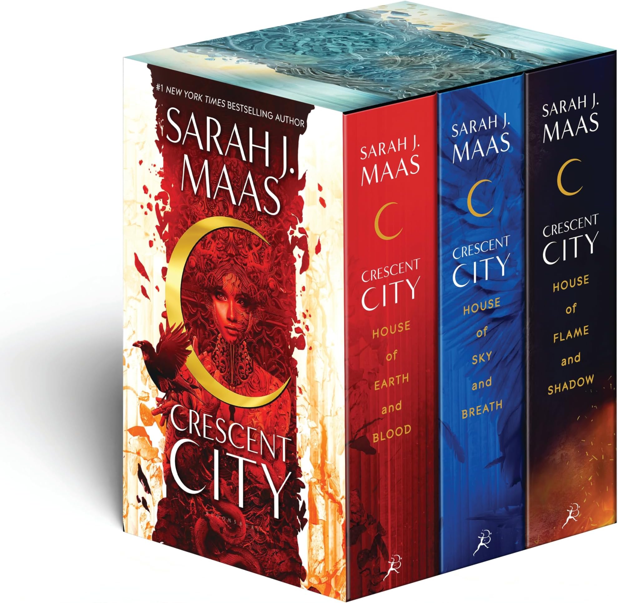 Crescent City: House of Earth and Blood / House of Sky and Breath / House of Flame and Shadow Hardcover – 11 June 2024