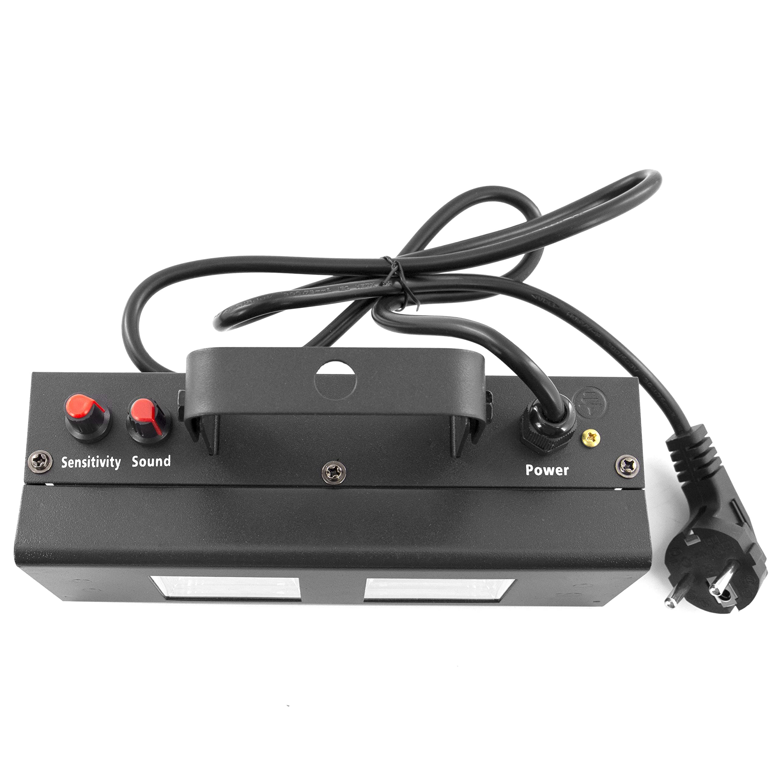 BoomTone DJ LED Strobe 2 x 20 W Nero - Stroboscopio LED potente per effetti di luce mozzafiato - Giochi di luce serale - Strobe DJ - Rilevamento musicale - Flash intenso - Illuminazione da discoteca
