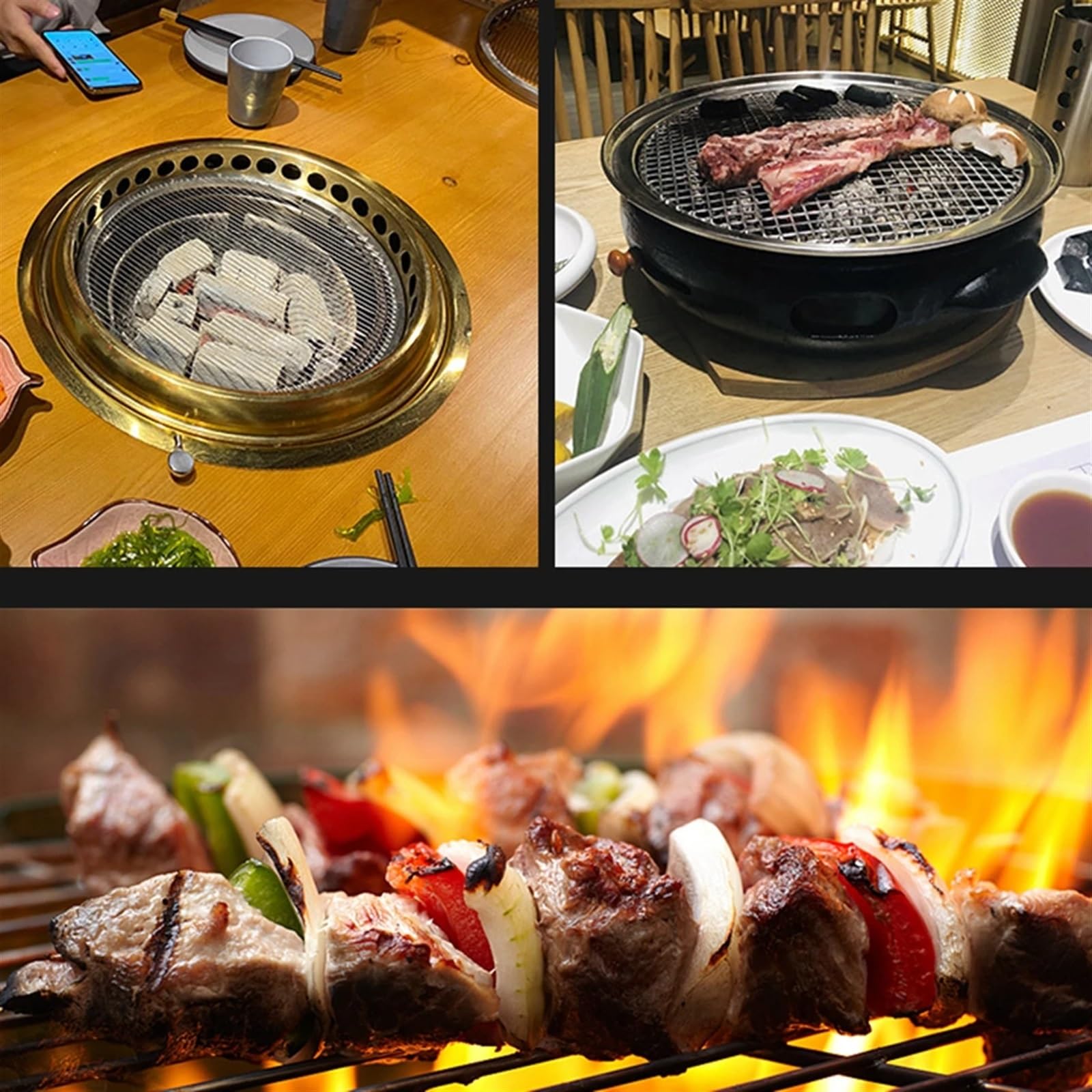Zapasowy grill, ruszt do grillowania 13-60 cm Siatka do grillowania ze stali nierdzewnej 304 Okrągła metalowa siatka do grilla Ruszt Siatka Camping Piknik Stojak na żywność Grille Akcesoria kuchenne (