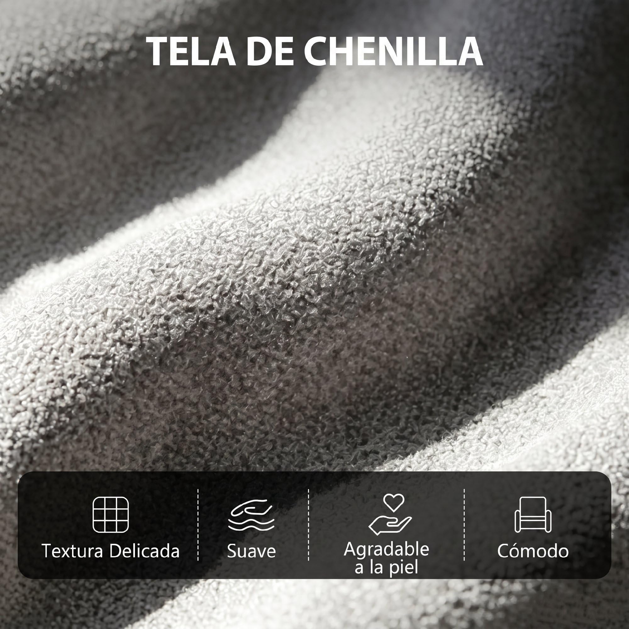 HOMCOM Sillón de Masaje Reclinable 160° Reposapiés 66x91x108 cm Gris Claro | Sillón Relax Reclinable, Mando a Distancia, 2 Zonas de Masaje, Respaldo Alto, Asiento Muelles, Bolsillos, Tapizado Chenilla