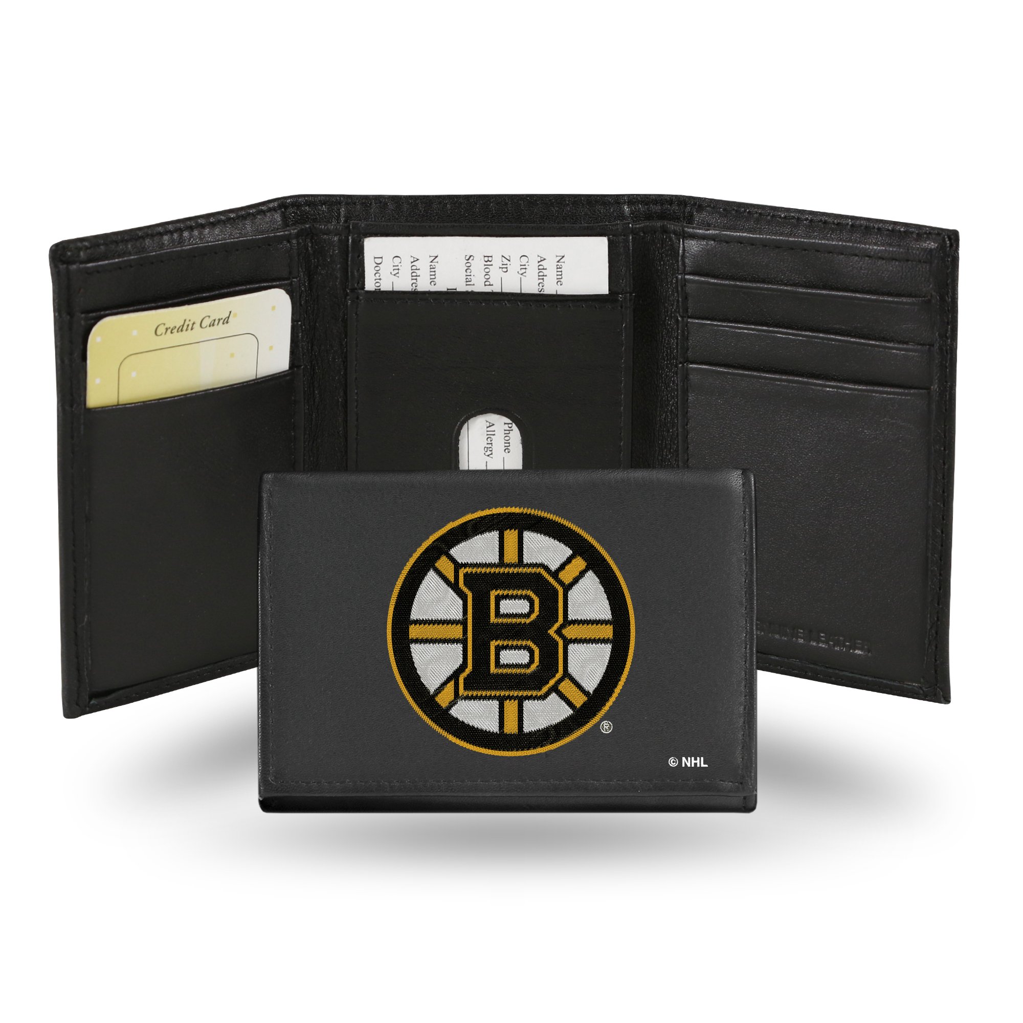 NHL Anaheim Leather Embroidered Trifold Wallet