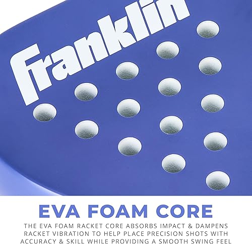 Miniatura 6 de Franklin Sports - Raqueta de Padel Sweet Spot - Raqueta de Pádel de Fibra de Vidrio con Núcleo de Espuma - 12.87 oz - Morado