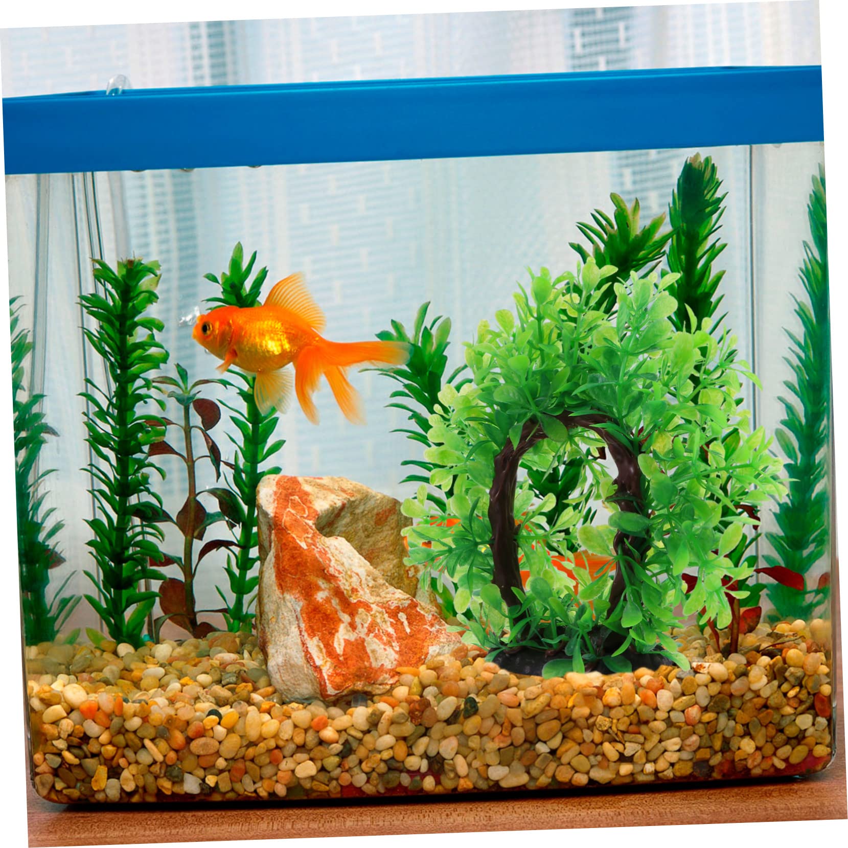 DOITOOL 3stücke Künstliche Wasserpflanzen Für Aquarien Realistische Aquarium Dekoration Flexible Und Lebensechte Fisch Tank Zubehör Für Heim Und Bürogestaltung Grüne Künstliche