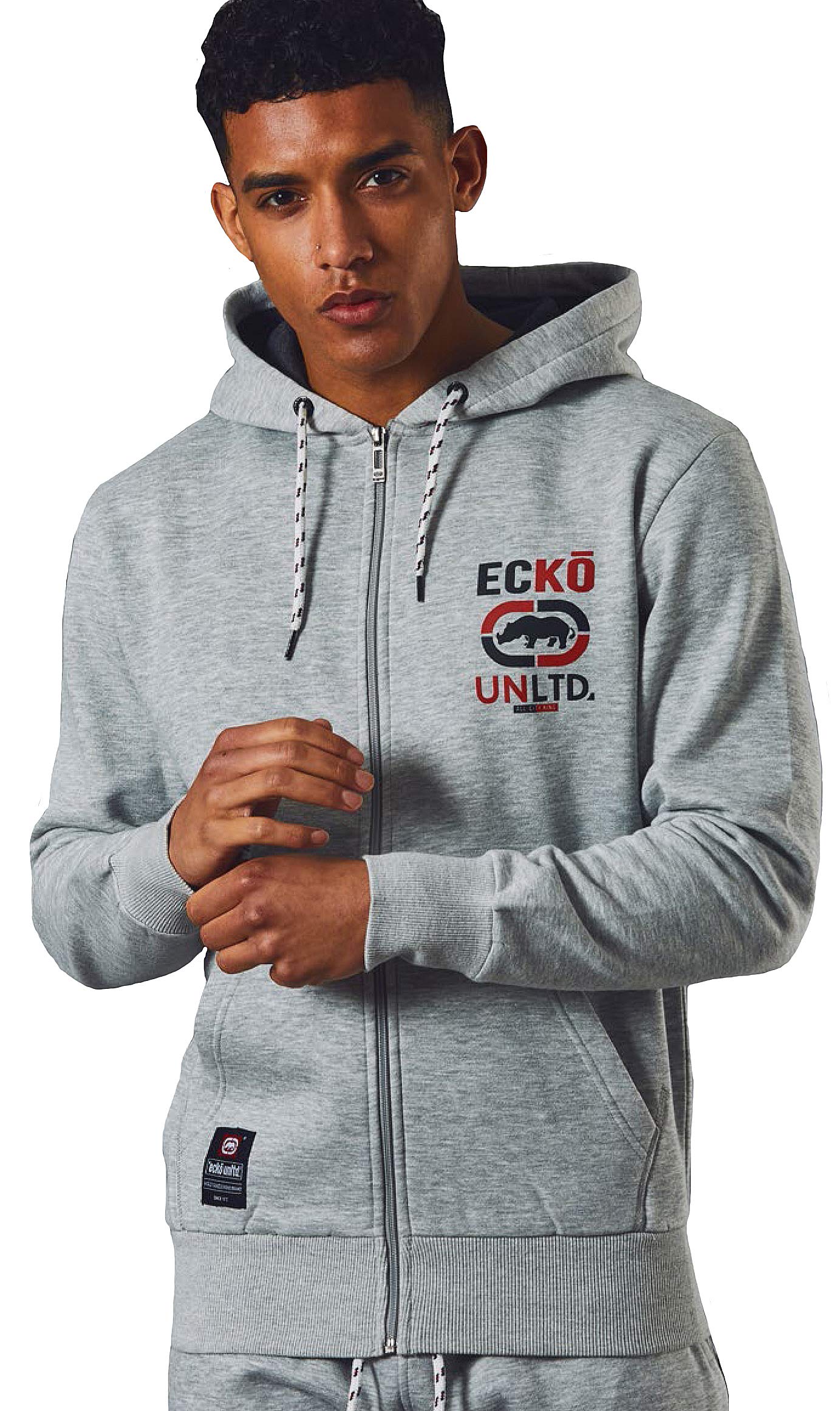 Ecko UNLTD Fleece Graphic Sweatshirt Casual Sport Tracktop Hoody Millbrook