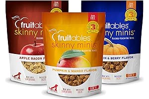 Fruitables Skinny Minis Dog Treats Variety Pack - Training Rewards - Low...