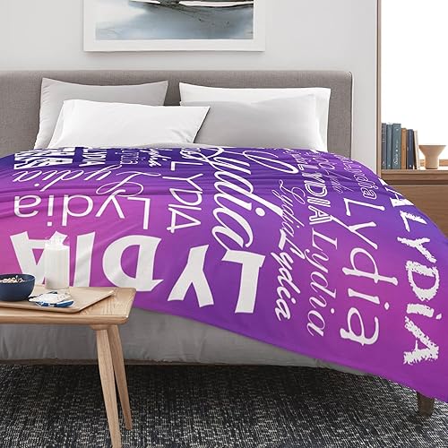 Miniatura 7 de Manta personalizada con nombre para adultos, manta de franela con nombre para mujeres y hombres, manta personalizada para Navidad, cumpleaños, San