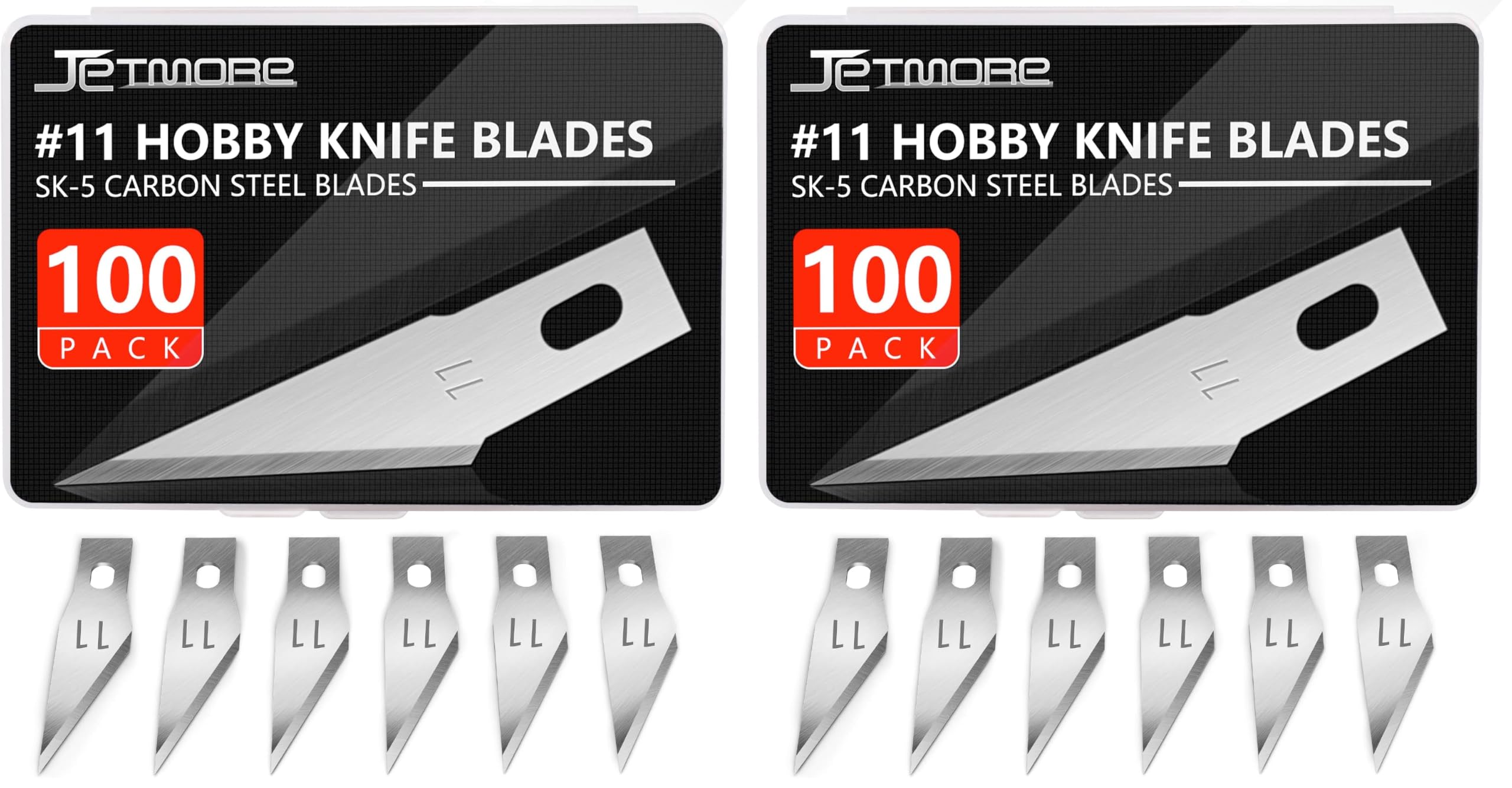 JETMORE 100 Pack Exacto Knife Blades, Hobby Knife Blades for Carving & DIY — Amazon image 12