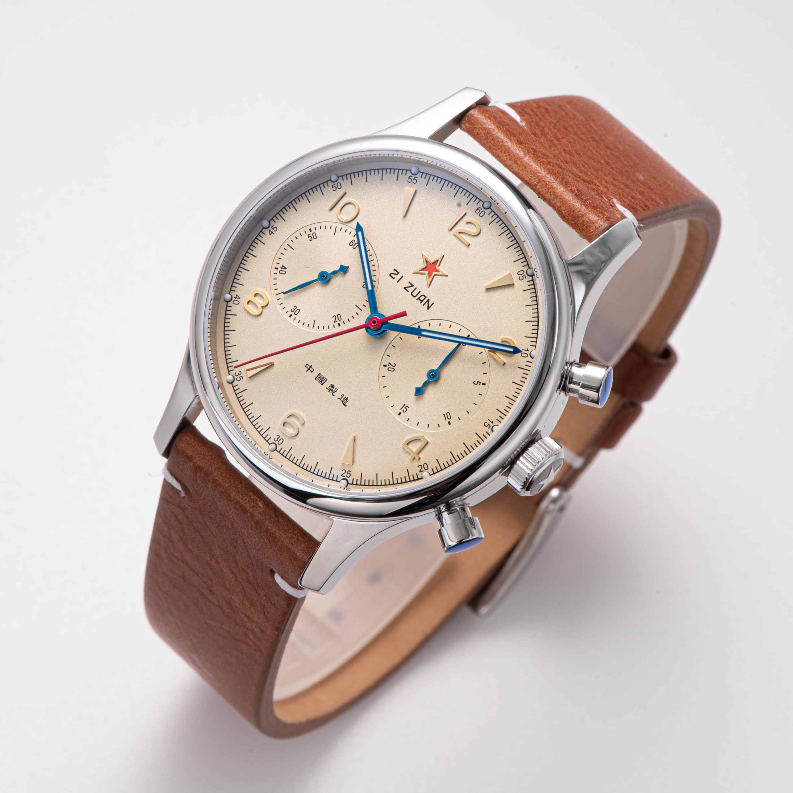 Seagull 1963 40 mm Saphirglas ST1901 Uhrwerk Herren-Chronograph 1963 SU1963RD40BN