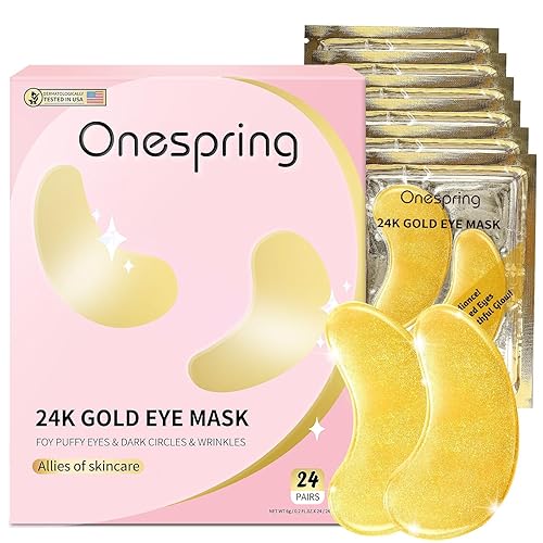 Miniatura 33 de Almohadillas de gel para ojos (24 pares) – Parches debajo de los ojos para ojos hinchados, arrugas, ojeras, geles de colágeno natural para ojos