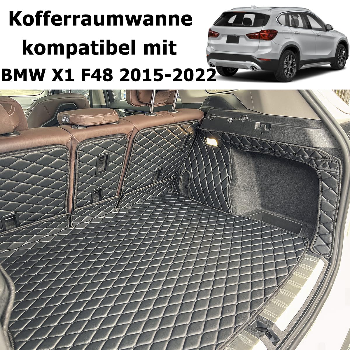 Kofferraumwanne kompatibel mit BMW X1 F48 2015-2022 (for BMW X1 F48 2015-2022)