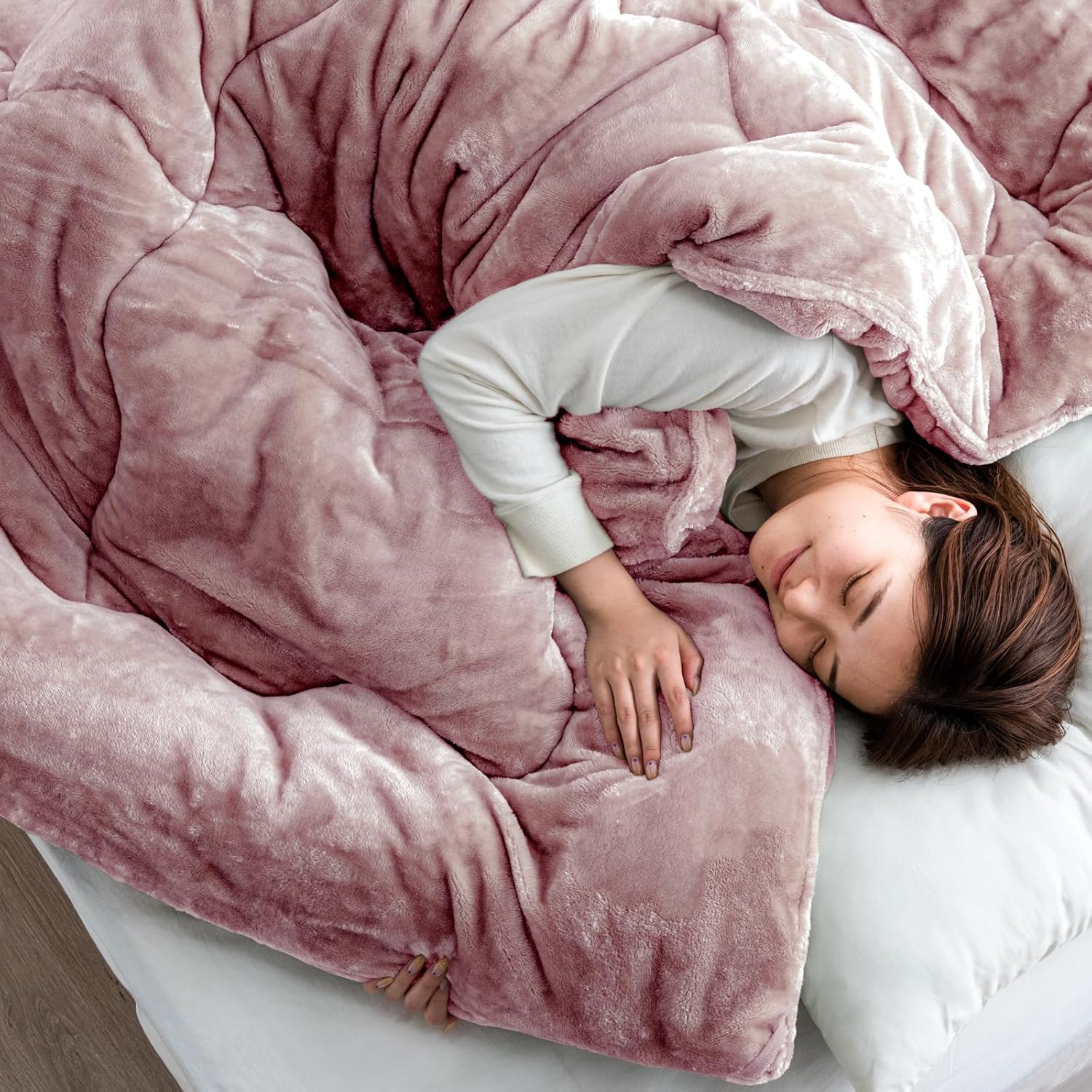 羽毛布団 ダブル ポーランド産ホワイトマザーグース 大増量 25738