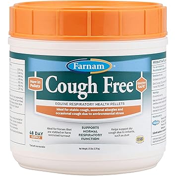 Farnam Cough Free Equine Respiratory Health Pellets 1.75 Pound, 48 Day Supply
