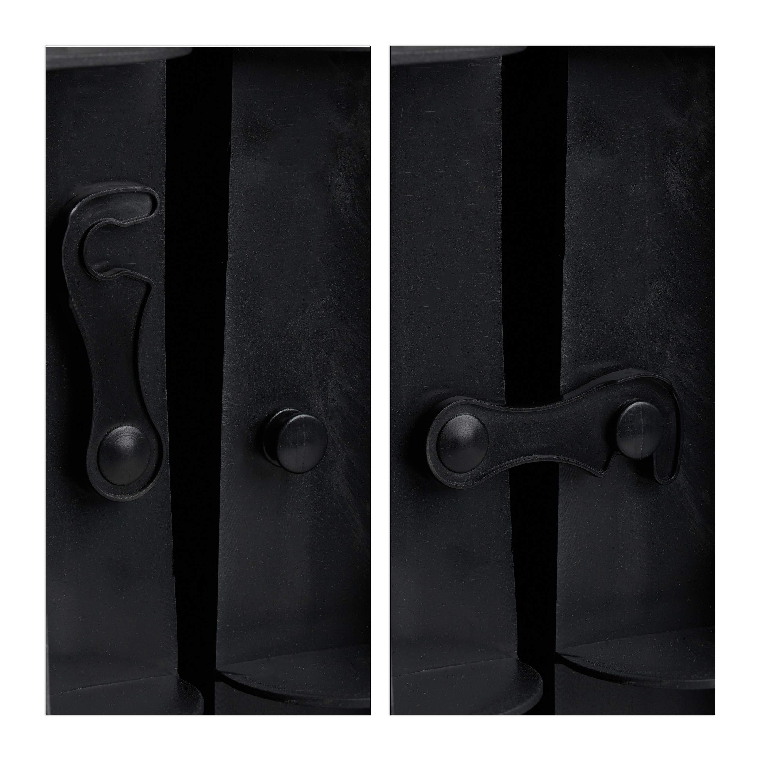 Relaxdays Rampa da Auto per Cani Pieghevole Antiscivolo 90 kg 156x40 cm Nero