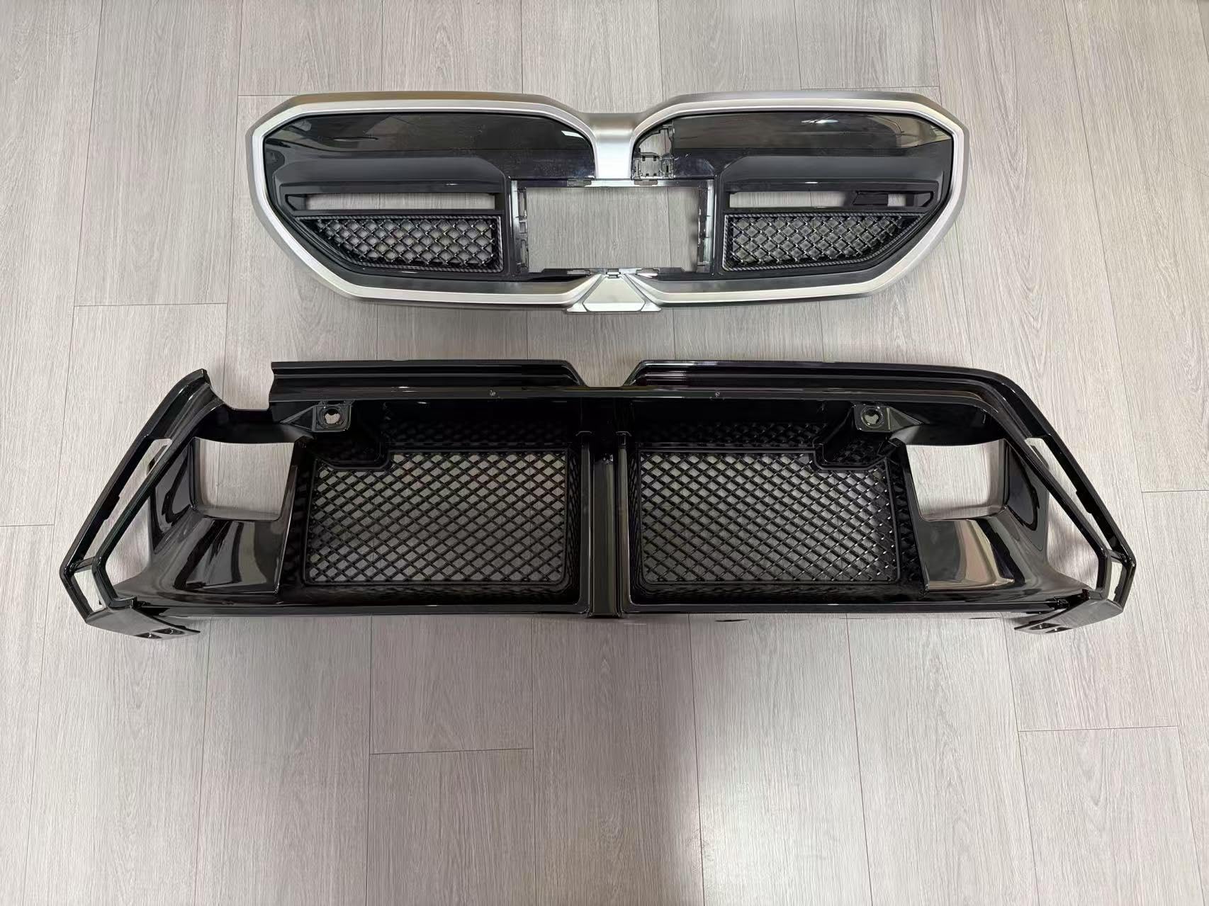Frontstoßstangengitter Insektenschutzgitter für BMW G60 530i G90 M5 2024-2026 Schwarz
