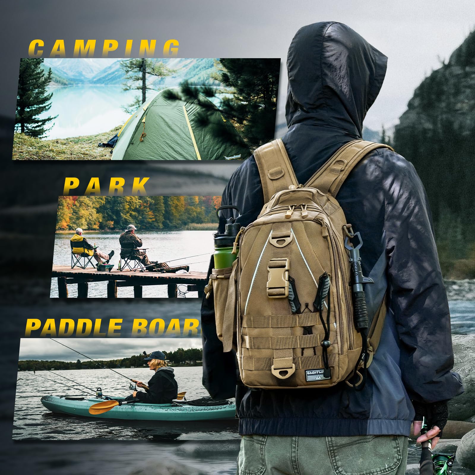 Ghosthorn Fishing Backpack & Tackle Box Set -8 Ghosthorn Fishing Backpack & Tackle Box Set -8