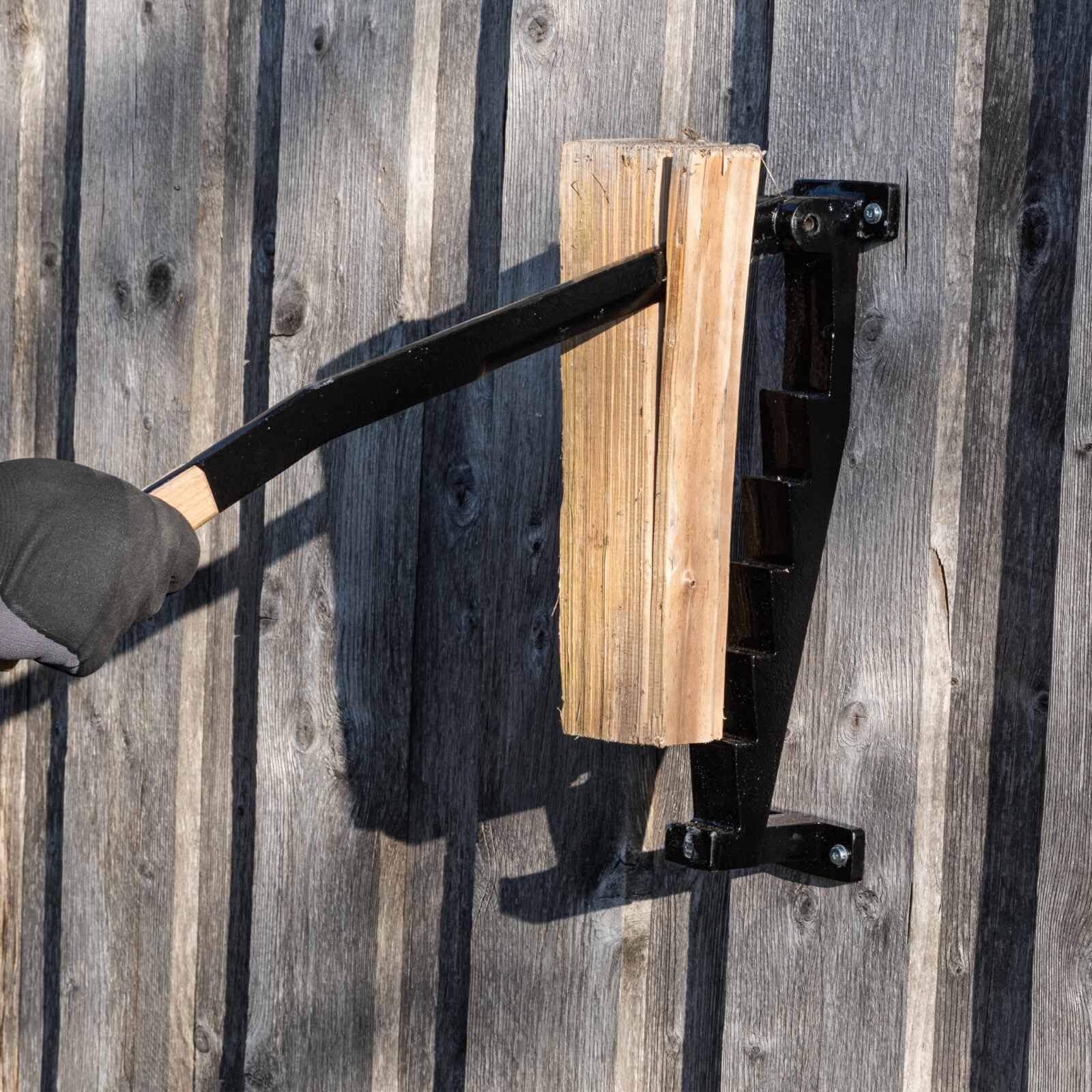 Scheppach - Fendeuse à bois manuelle en fonte - Fendeuse Murale - compatible bûches 90 à 340 mm de long - longueur de levier 560 mm - manche ergonomique