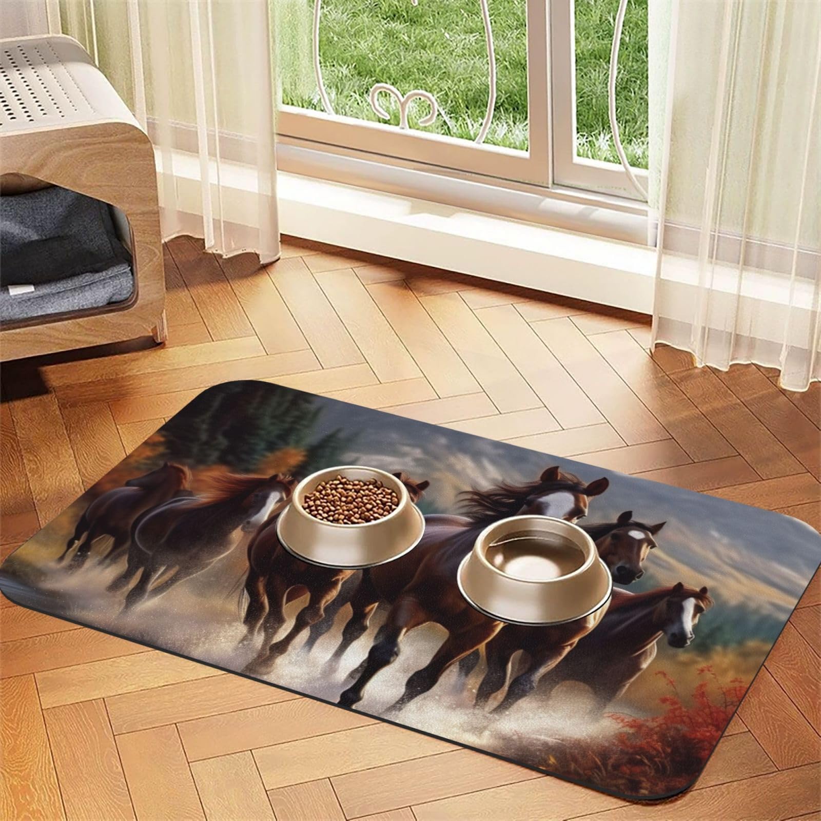 Tapis de nourriture pour chiens à séchage rapide pour garder une cuisine propre