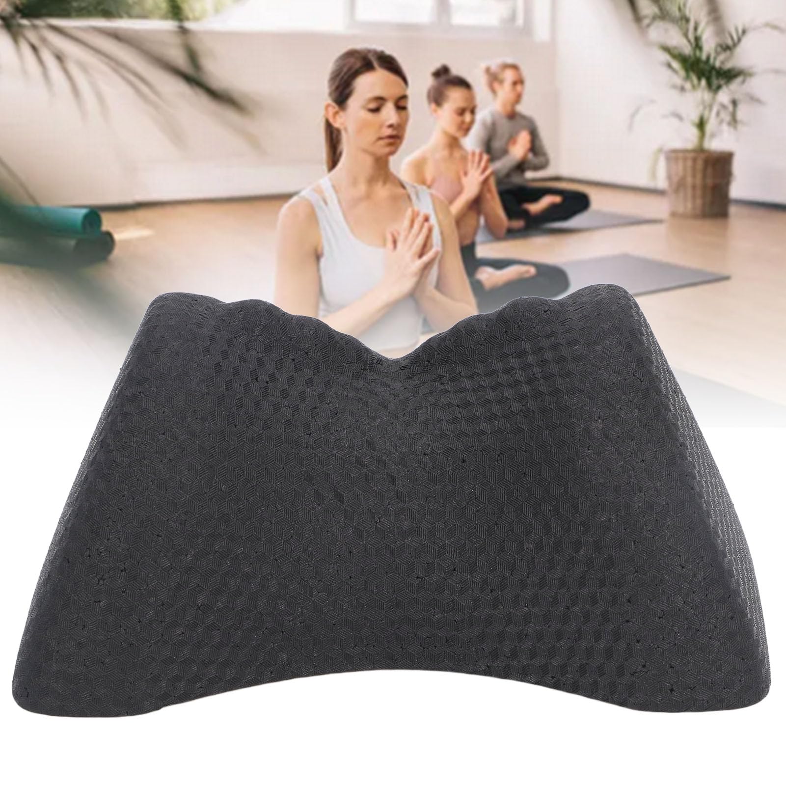 Cuña para el Cuello, Cama, Almohada de Estiramiento para Dormir, Cuña Cervical, Dispositivo de Alivio de la Articulación Mandibular Temporal, Malestar de Tracción Cervical, (BLACK)