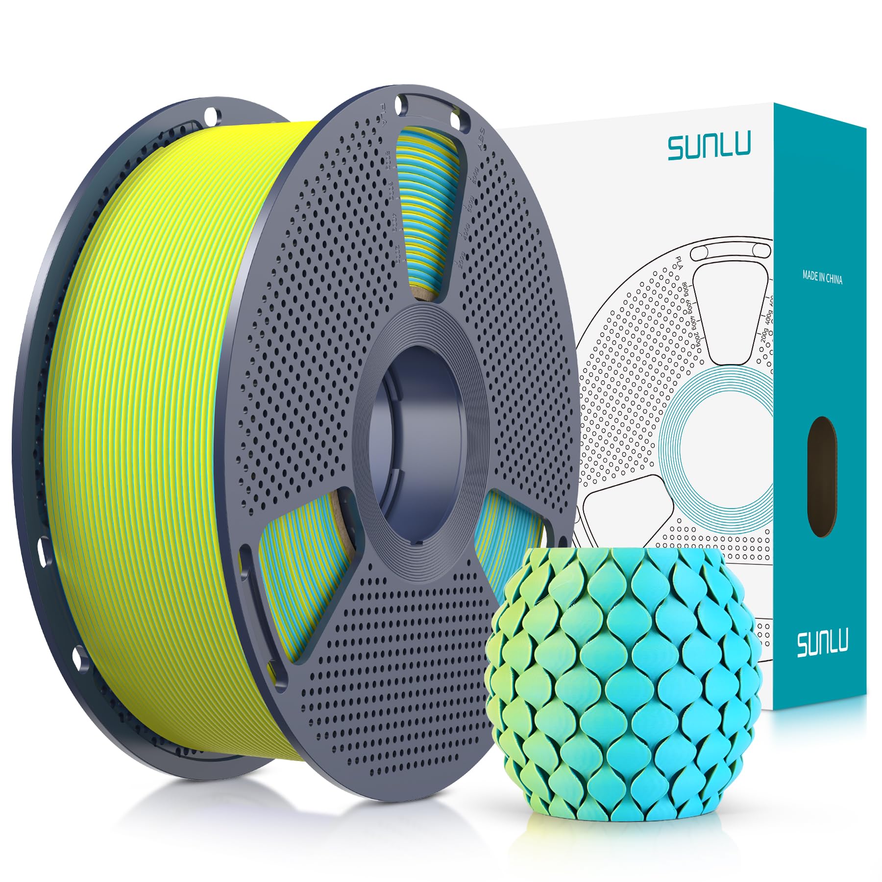 SUNLI PLA Mattes 3D-Drucker Filament,3D Druck PLA Filament 1.75mm