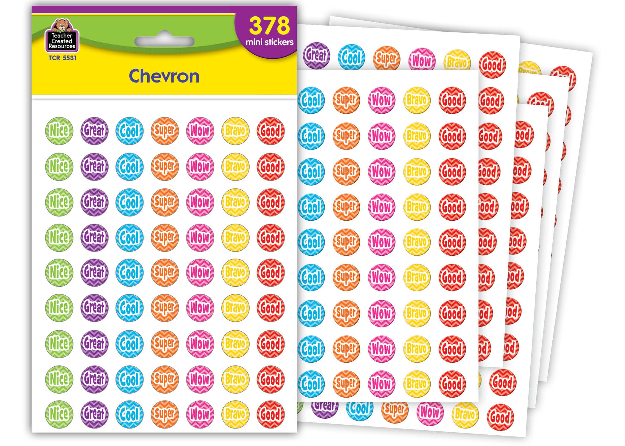 Teacher Created Resources Chevron Mini-Aufkleber