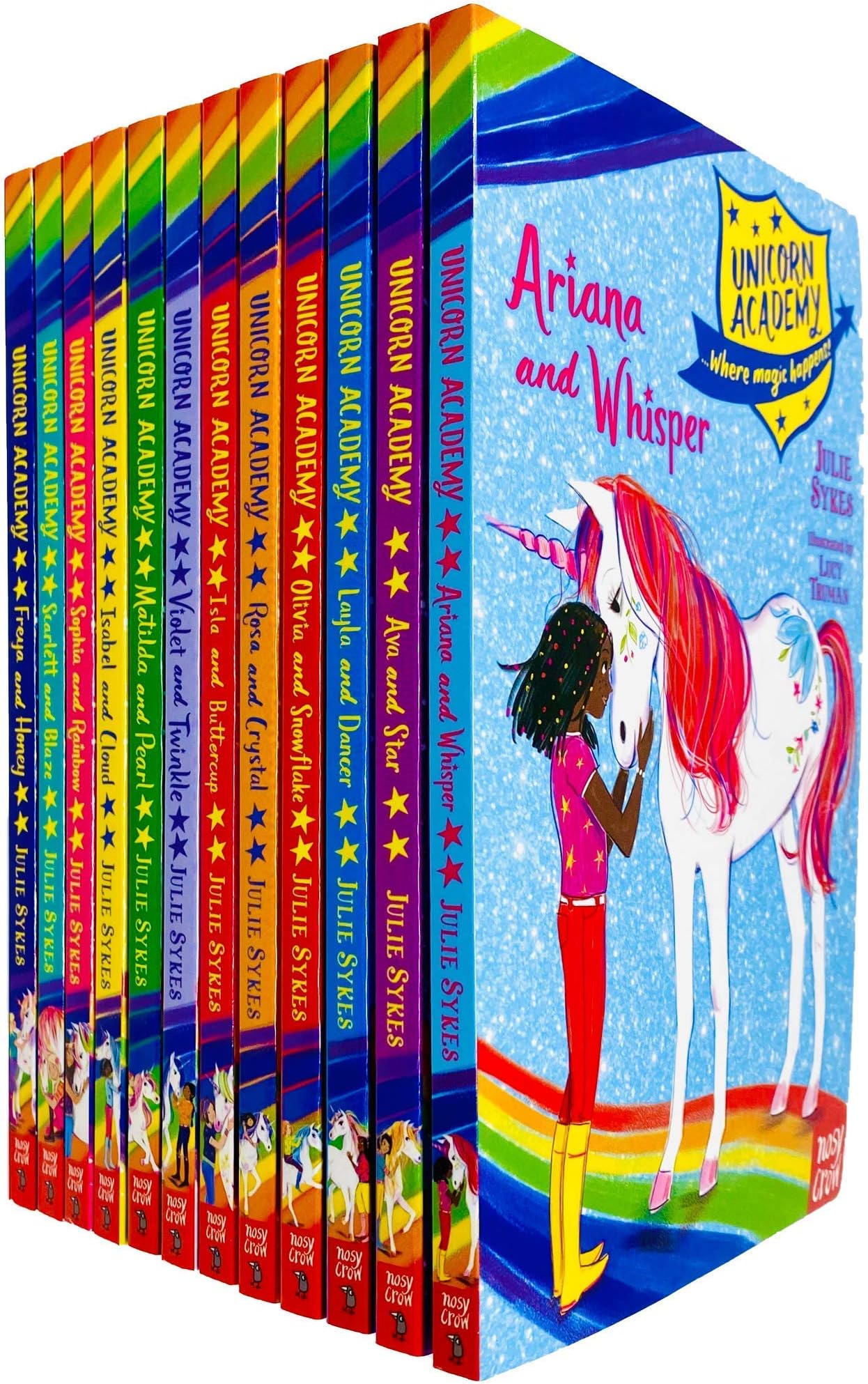 Unicorn Academy: Where Magic Happens 12 Books Collection Set by Julie Sykes