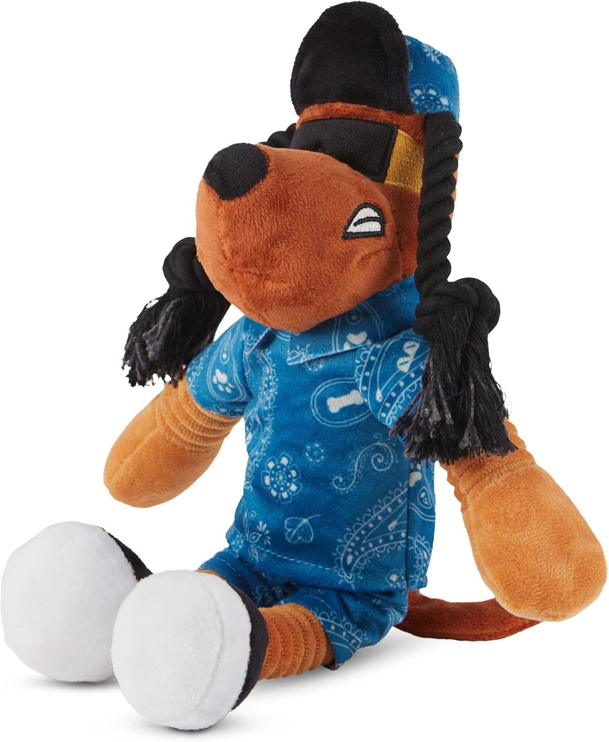 Snoop Doggie Dogs Plush Squeaky Dog Toy– Soft Plush Interactive Chew Toy for Small & Medium Dogs and Puppies, Gentle Chewers, Stimulating, Anti Boredom – Funny Snoop Dogg Stuffed Doll