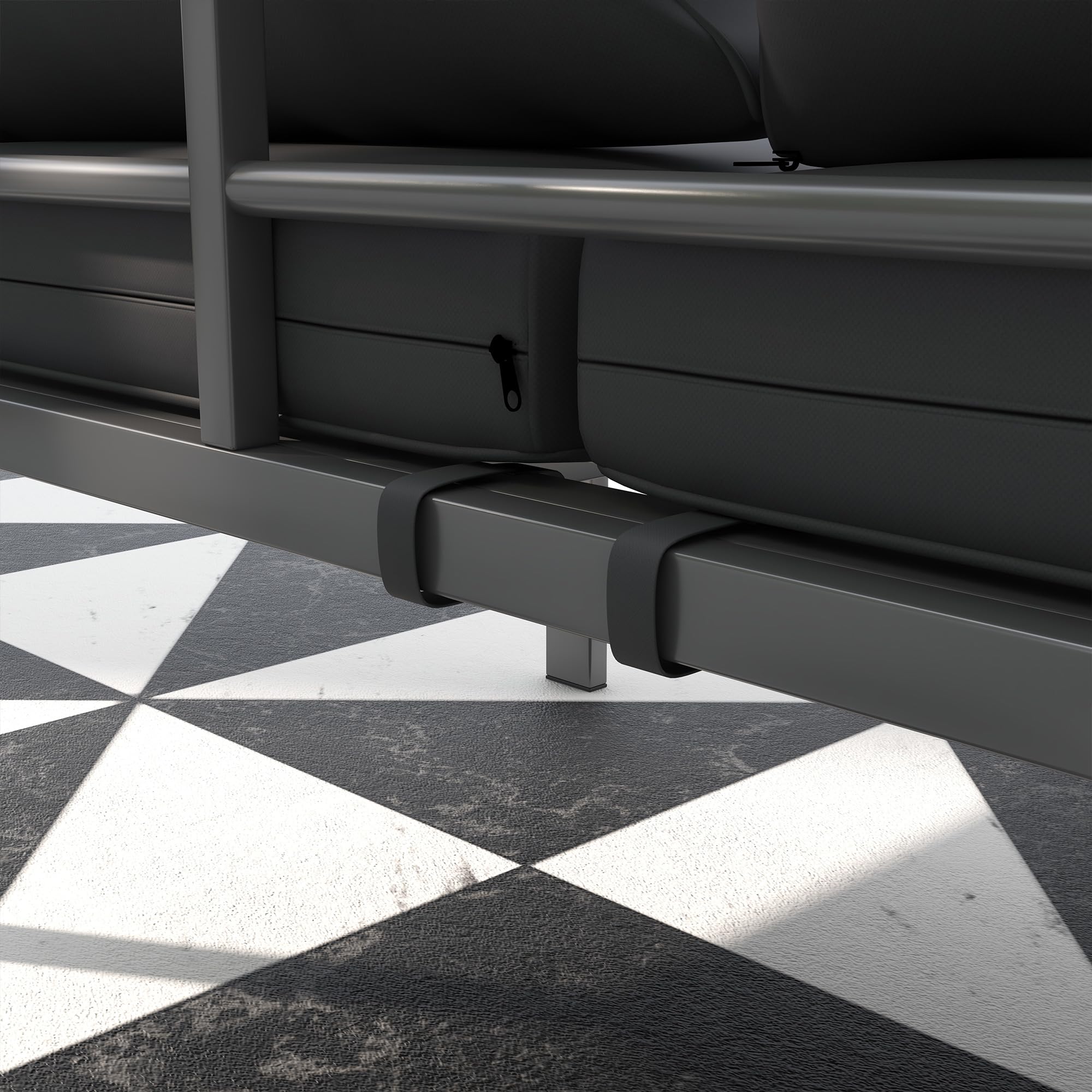 Outsunny Divano da Giardino 3 Posti in Alluminio con Cuscini per Seduta e Schienale, Divano Moderno, 185x66x64 cm, Grigio