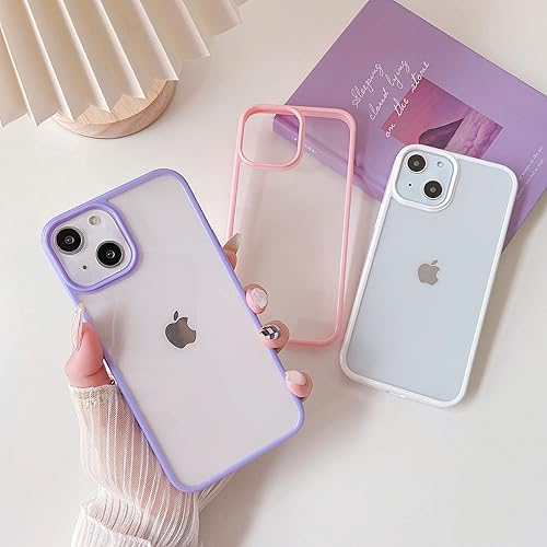 Miniatura 2 de ZTOFERA Funda transparente para iPhone 14  13 de 6.1 pulgadas, bonita funda protectora transparente para niñas, suave, ultra delgada, antiarañazos,