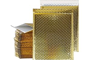 9.5X14.5" Bubble Mailer Gold, 30 Pack Glamourous Packaging Envelopes - STARVAST