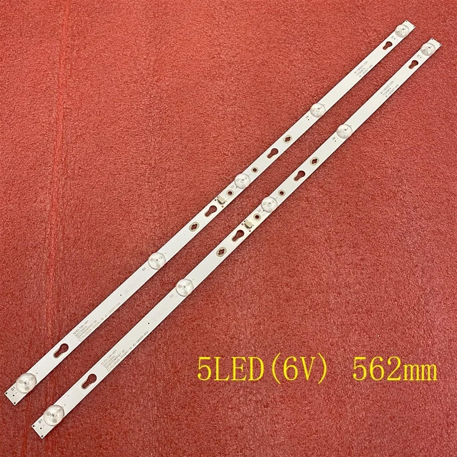 Strisce di retroilluminazione a LED 5LED compatibili for TV 32D3000 32D3000B TV TC-32FS500X Fanco W32-D12B Atvio ATV-32SM GIC32LB37_3030F2.1D(30 PCS for 15 TV)