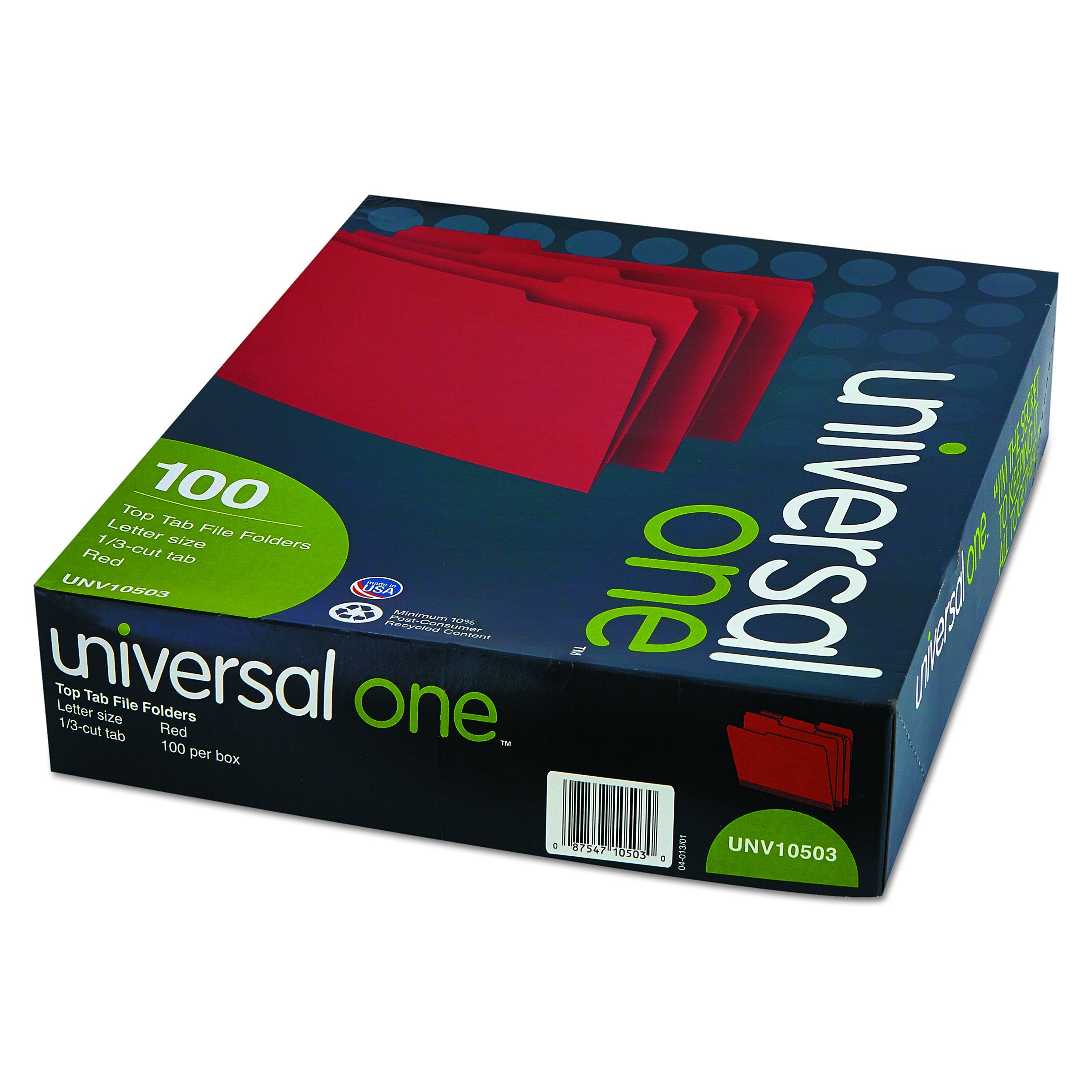 Universal One - Carpeta clasificadora de pestañas, color Red/Light Red
