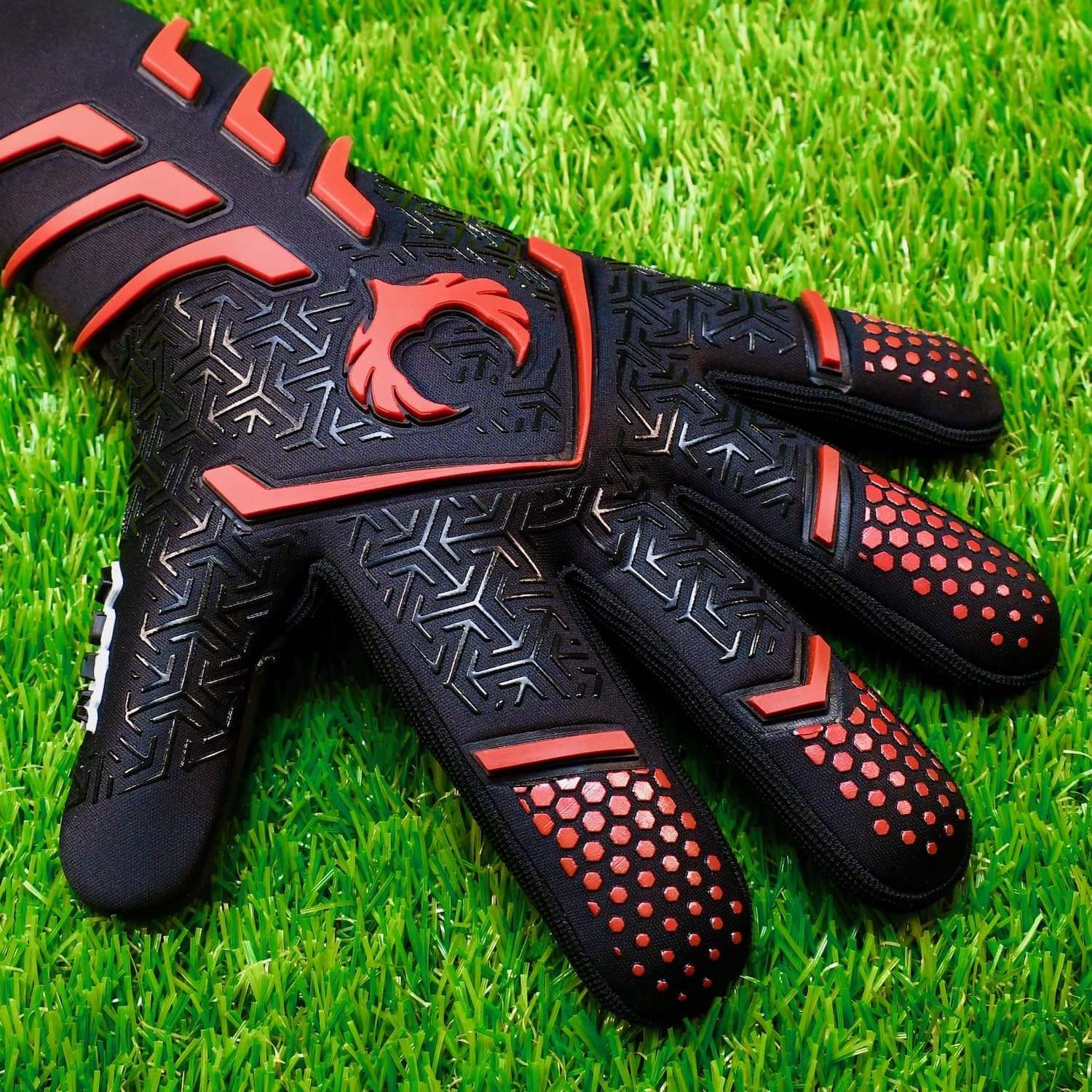Renegade GK Apex Strapless Professional Soccer Goalie Gloves (Sizes 6-12, Level 5.5) 4+5MM EXT Contact Grip | Evo Negative Cut Goalkeeper Gloves for Elite Play | Based in The USA : Sports & Outdoors