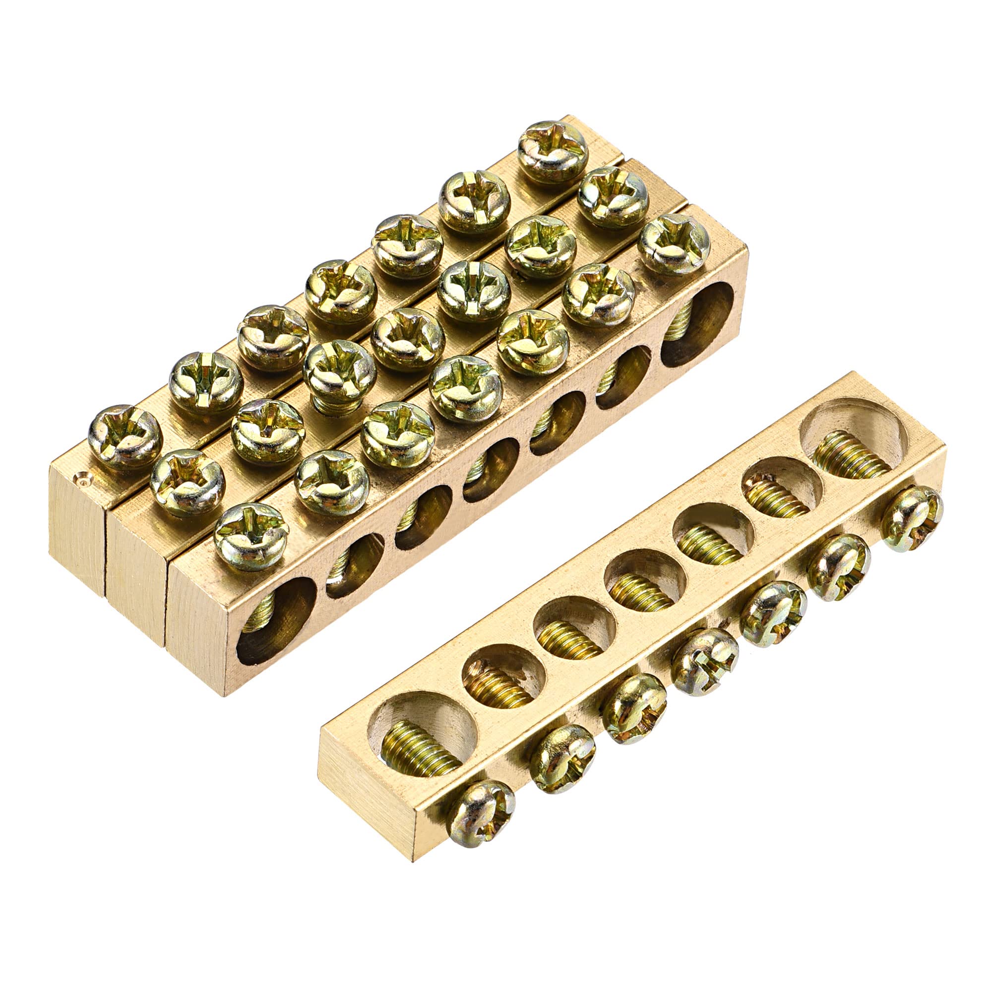 Wiring Connection Block Uxcell Terminal Ground Bar Screw Block Barrier ...