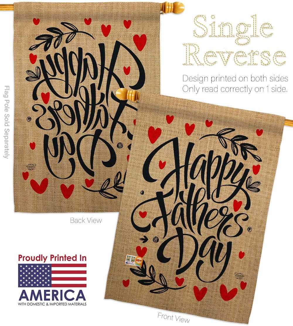 Special Father Day House Flag Family Dad Daddy Papa Grandpa Best Parent Sibling Relatives Grandparent Small Decorative Gift Yard Banner Made In USA 28 X 40