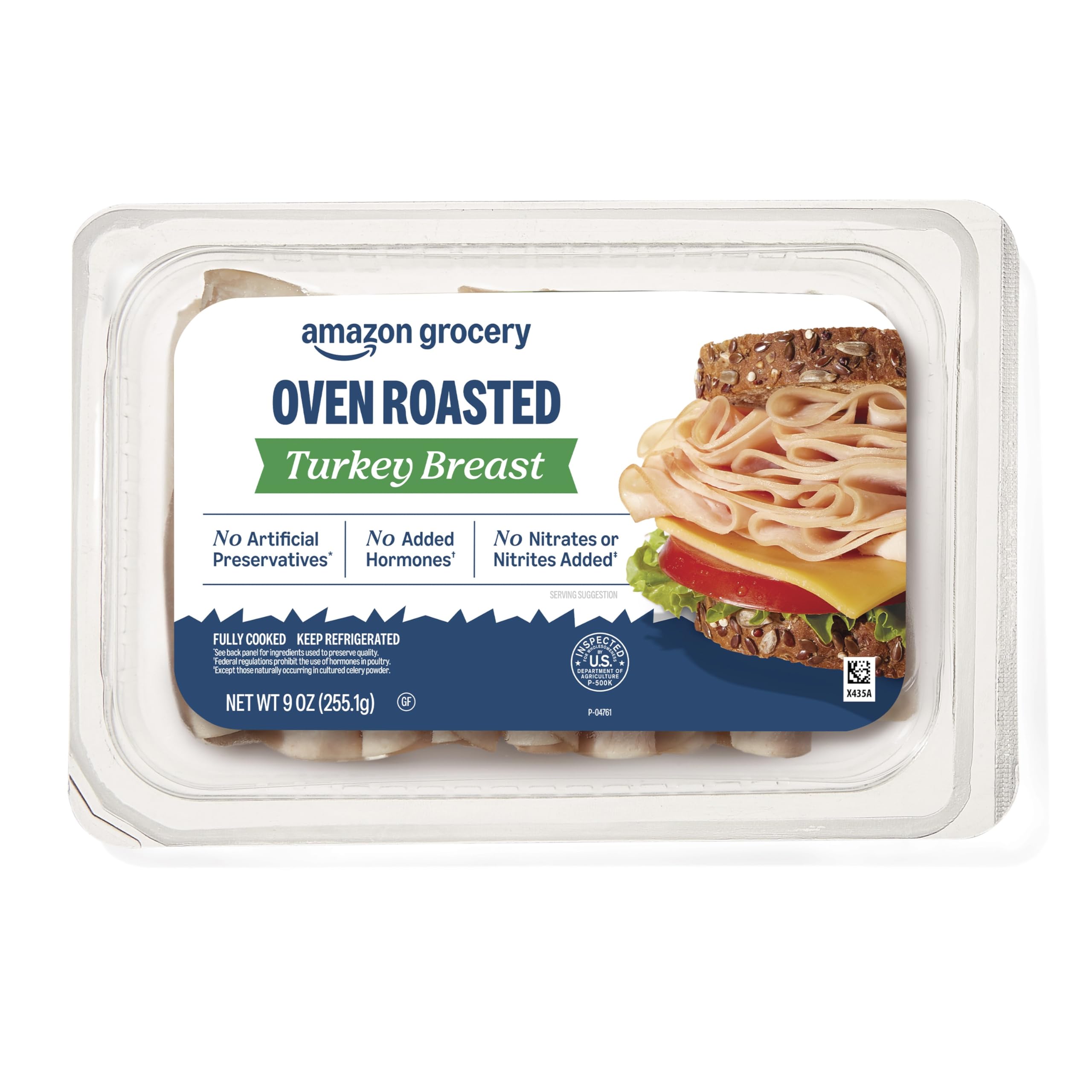 Amazon Grocery, Sliced Oven Roasted Turkey Breast, 9 Oz (Previously Fresh Brand, Packaging May Vary)