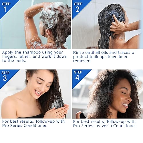 Miniatura 6 de Pro Series Daily Care Shampoo 8oz - Suave, natural, hidrata, protege la vitalidad del color, antiencrespamiento y restaura el brillo sin sulfato