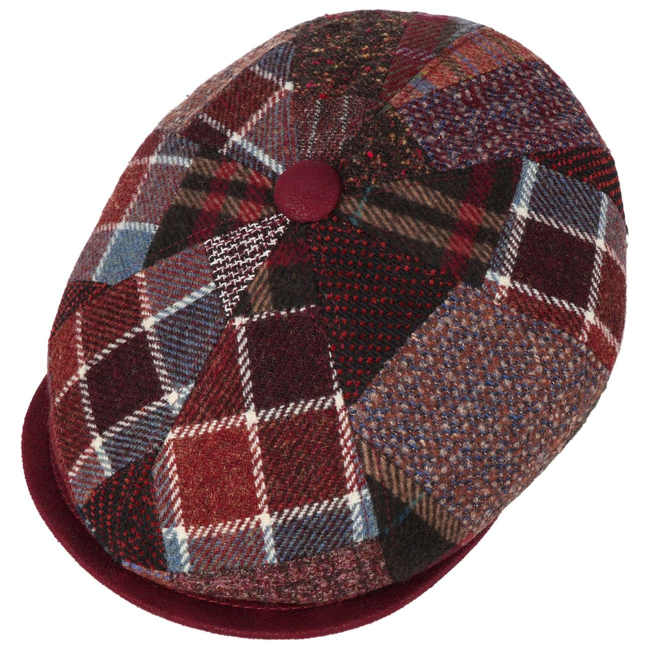 LIERYS Carlento Coppola Patchwork Prodotto in Italia Uomo Autunno Inverno
