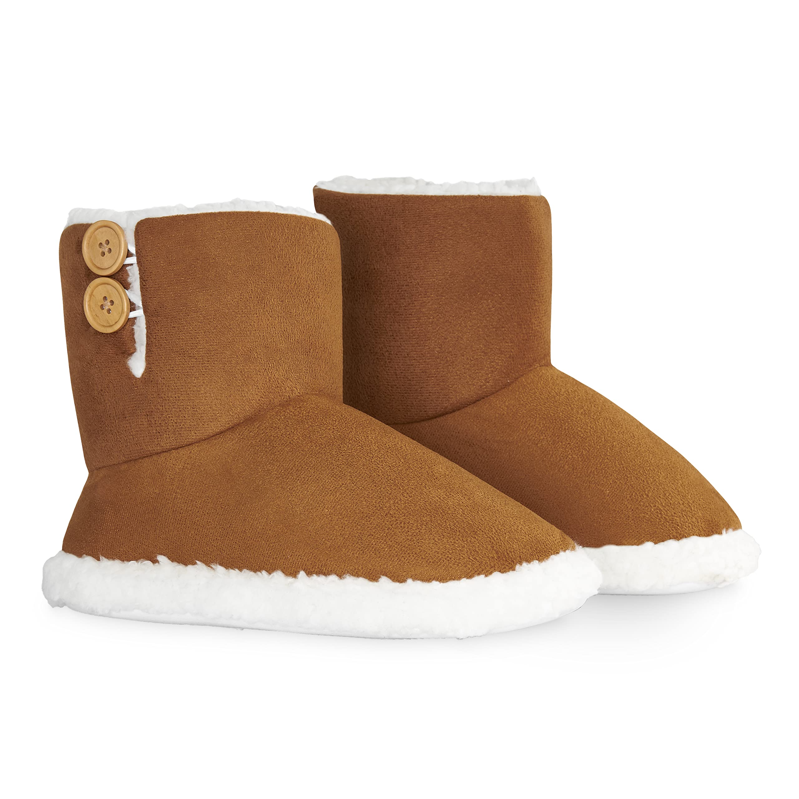 DUNLOP Pantofole Donna Invernali a Stivaletto Antiscivolo Memory Foam Regalo di Natale
