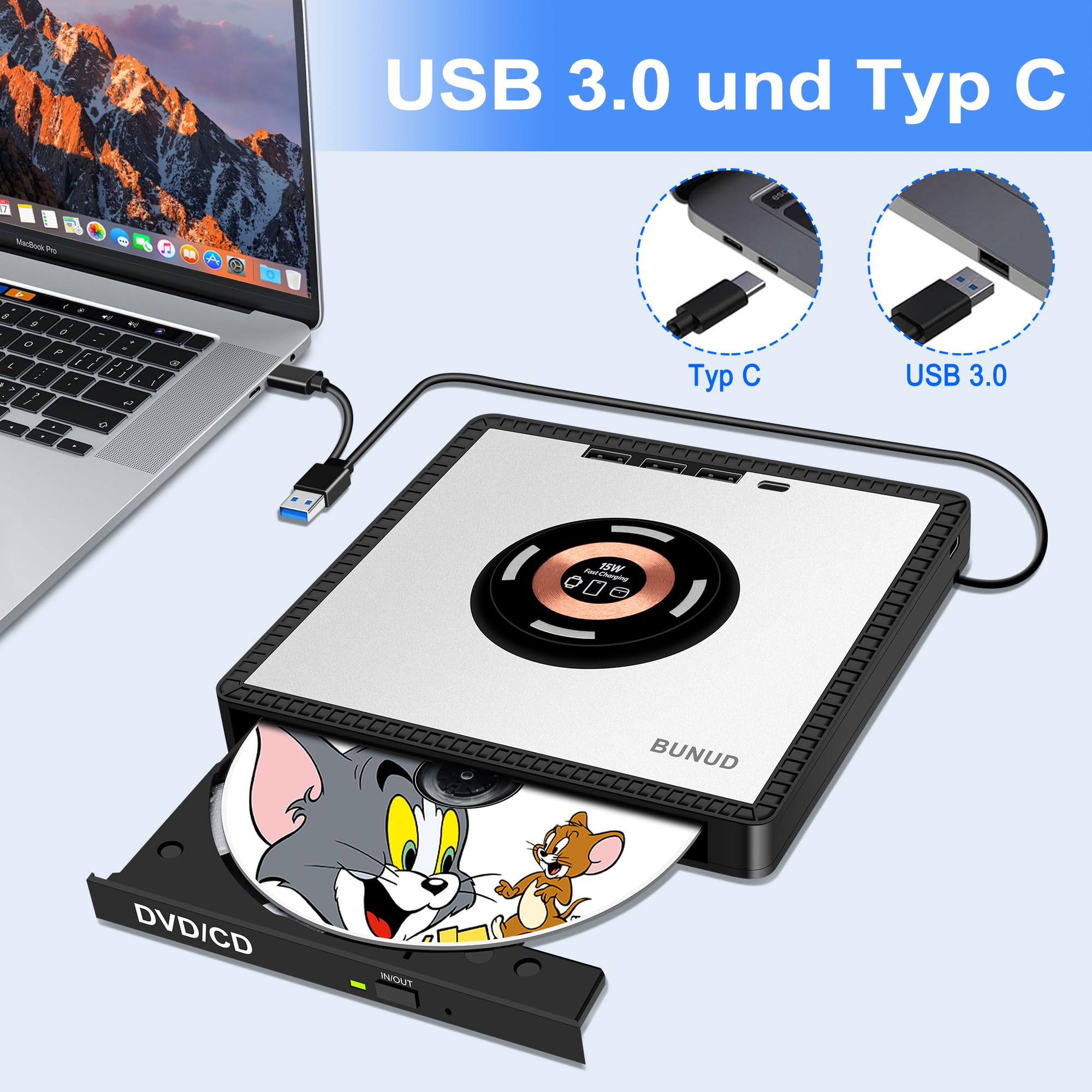 BUNUD Unità DVD esterna