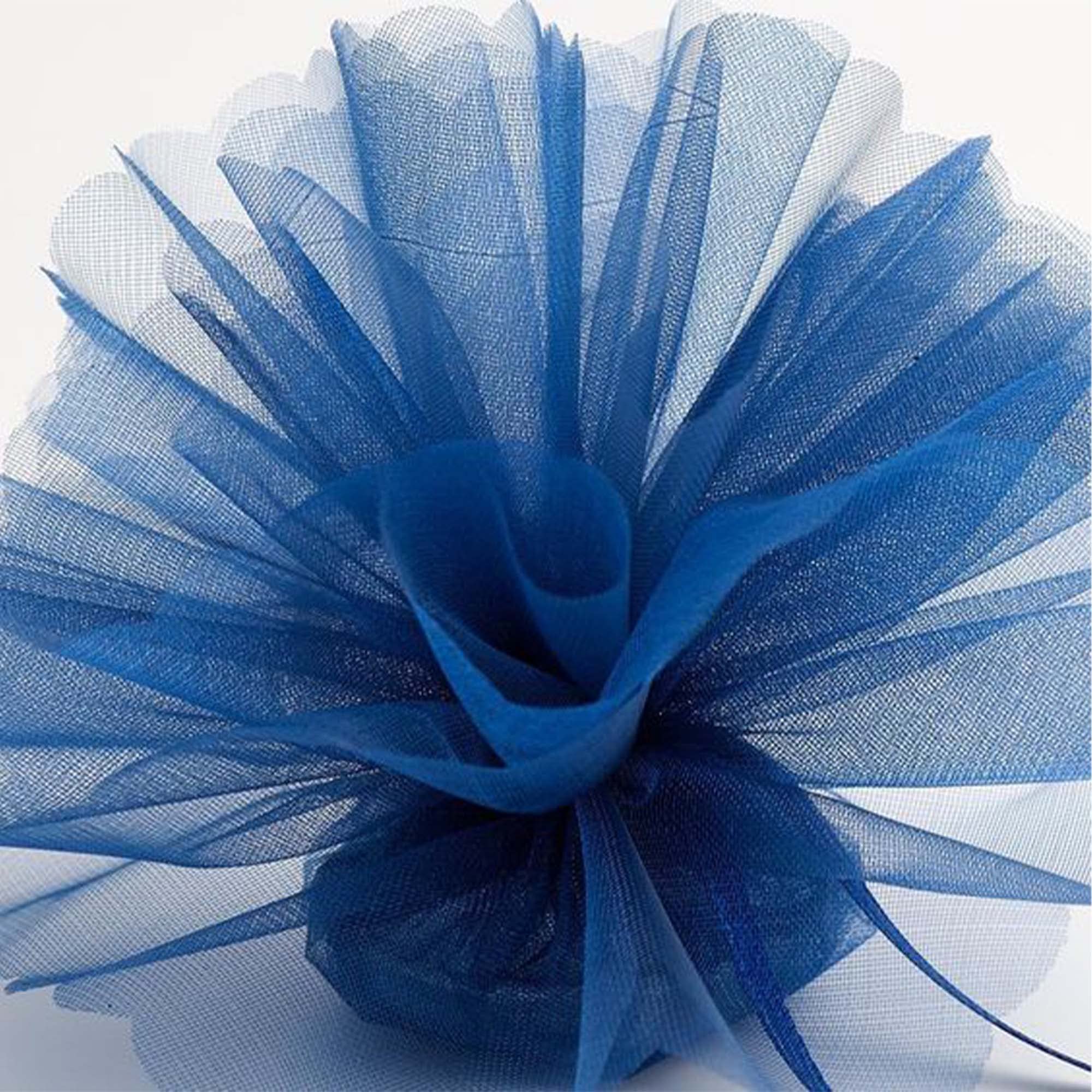 Rotolo Tulle 100 Metri X 12,5 Cm Altezza - Tinta Unita Per Decorazioni Matrimoni E Feste
