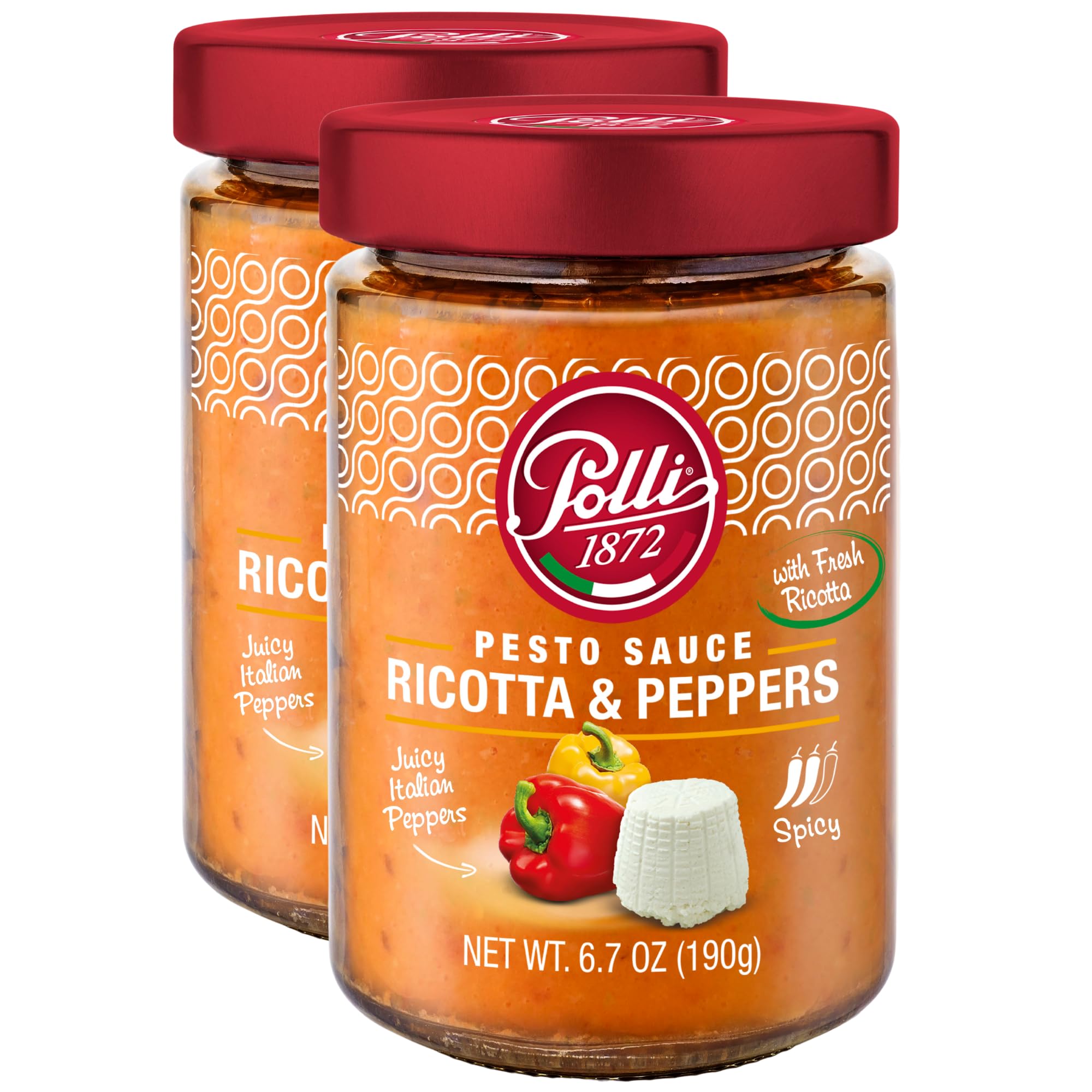 Amazon.com : Polli Pesto Sauce Ricotta & Peppers | Pasta Risotto