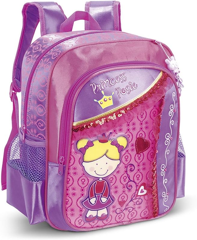 Mochila Infantil LS MO3090 com bolso frontal e 2 bolsos laterais em oferta na Shopee