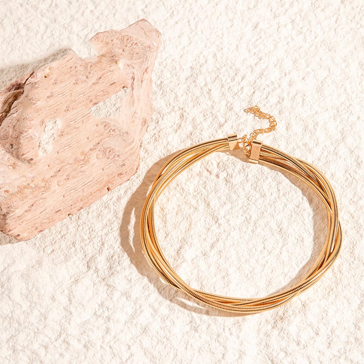 Chunky Gold Statement Choker Neckalce for Women Twist Snakebone Chain Wrap Necklace Thick Gold Choker Collar Necklaces Trendy Jewelry Gift - Image 6